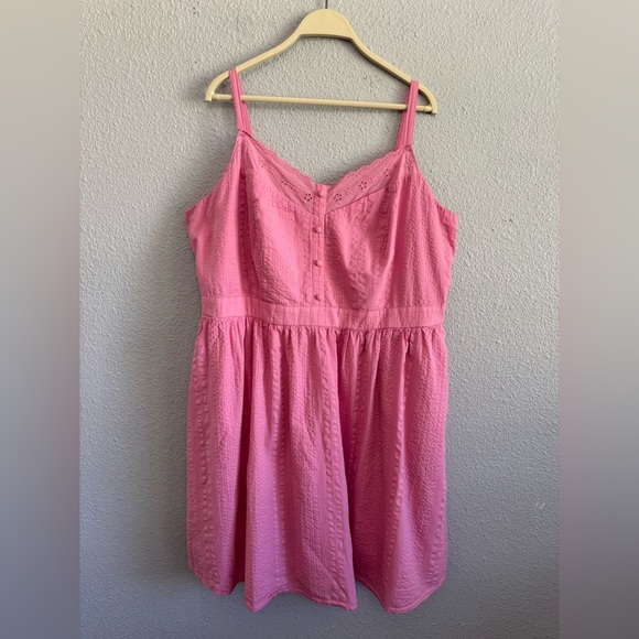 torrid Dresses & Skirts - Torrid Cotton Eyelet Dress Torrid Size 3 EUC